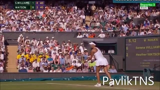 Serena Williams vs Heather Watson Highlights Wimbledon 2015