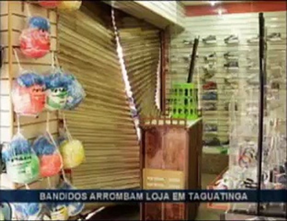 Loja assaltada