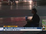 No more aggressive panhandling