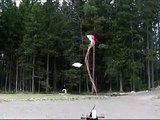 Multicopter parachute eject in slow motion