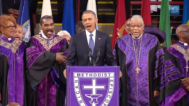 President Obama Sings Amazing Grace In A Great American Moment