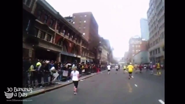 Boston Bombing Marathon Explosion Caught on Tape reaction
