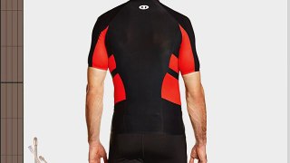 Under Armour Heatgear Stretch Compression Short Sleeve T-Shirt Black Black/Risk Red Size:L