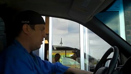 Drive Thru Pranks - Ice Cream Cone to the Face - HaanZFilms