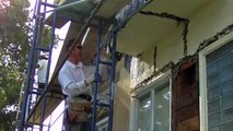 how to remove exterior stucco, just an explanation, sorry