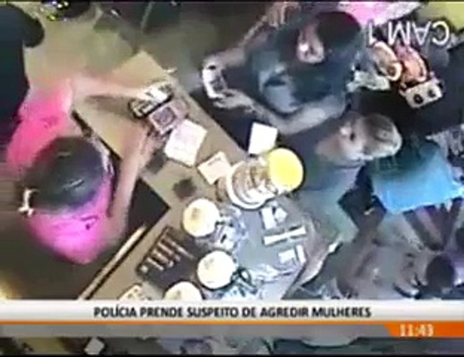 Agressor preso