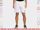 PUMA Men's Sports Shorts Without Inner Layer white-white Size:XL
