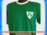 Retro Republic of Ireland Eire 1970s Football T Shirt New Sizes S-XXL Embroidered Logo