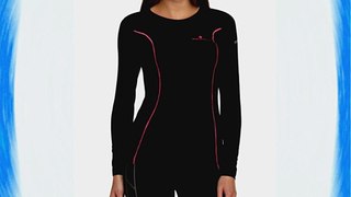 Ronhill Women's Base Thermal 100 T-Shirt - Black/Fluorescent Pink Size 10