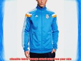 adidas Men's Real Madrid Anthem Track Top blue Afblue/Wht/lorang Size:L