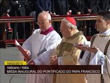 Papa Francisco recebe o pallium e o anel de prata em cerimônia de inauguração do pontificado