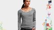 Icebreaker Crush Women's Long-Sleeved Shirt with Scoop Neck Striped grey Metro Hthr Size:M