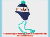 Adidas Women's Peruvian Style Beanie - Night Marine/Chalk White/St Redwood One Size