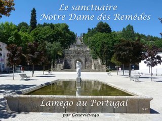 Le sanctuaire "  Notre Dame des Remèdes  " à Lamego, au Portugal ( HD )