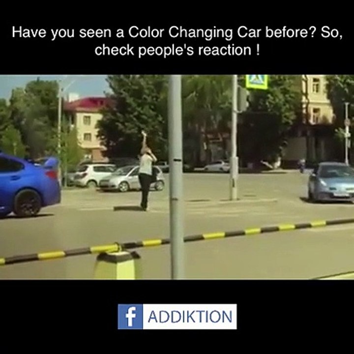 have you seen a colour changing car before