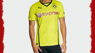 Puma Men's Replica Football Shirt with Sponsor Logo Borussia Dortmund Home blazing yellow-black