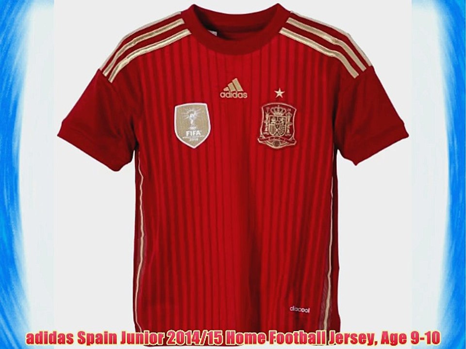 adidas Spain Junior 2014/15 Home Football Jersey Age 9-10