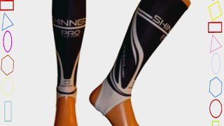 Adult hockey shin pad / shin guard inner sock (Black PRO Adult)