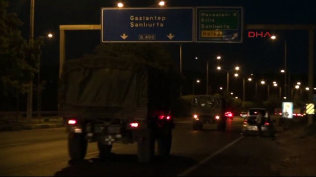 Askeri konvoy Gaziantep'e ulaştı