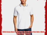 BOSS Green Men's Paddy Polo Short Sleeve Polo Shirt White (White 100) Medium