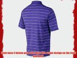 Nike Dri-Fit Tech Stripe Golf Polo Shirt (Small Purple)