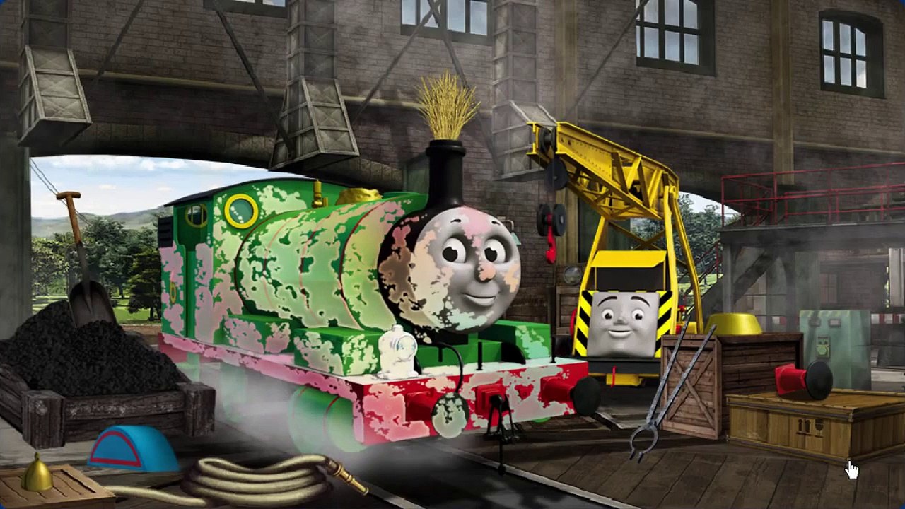 Thomas & Friends Engine Repair Cartoon Animation PBS Kids Game Play Walkthrough