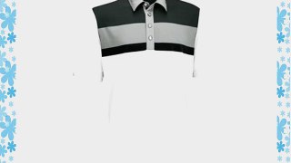Ashworth Mens Blocked Golf Polo Shirt 2013 Mens XL White/Grey