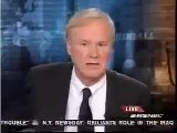 Chris Matthews Slips - He Knows the Media Reports Crap