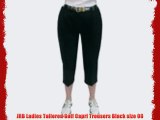 JRB Ladies Tailored Golf Capri Trousers Black size 08