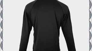 2014 Adidas 3-Stripes Mens 1/4 Training / Layering Top Golf Pullover Black