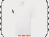 Adidas Golf 2014 Mens ClimaLite 3-Stripes Polo Shirt - White/Black - M