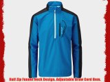 2015 Stuburt Sport Lite Thermal 1/2 Zip Windproof Jacket Mens Golf Windshirt Electric Blue/Titanium