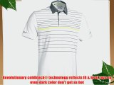 2015 Under Armour Coldblack Hammer Stripe Mens Golf Polo Shirt White XL