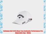 Callaway Golf 2015 Mens Tour Authentic Performance Pro Adjustable Cap - White