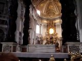 Rome - The organ of the St. Peters Church in Rome.