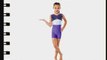Girls sleeveless gymnastics biketard/unitard (Purple 11-12 years)