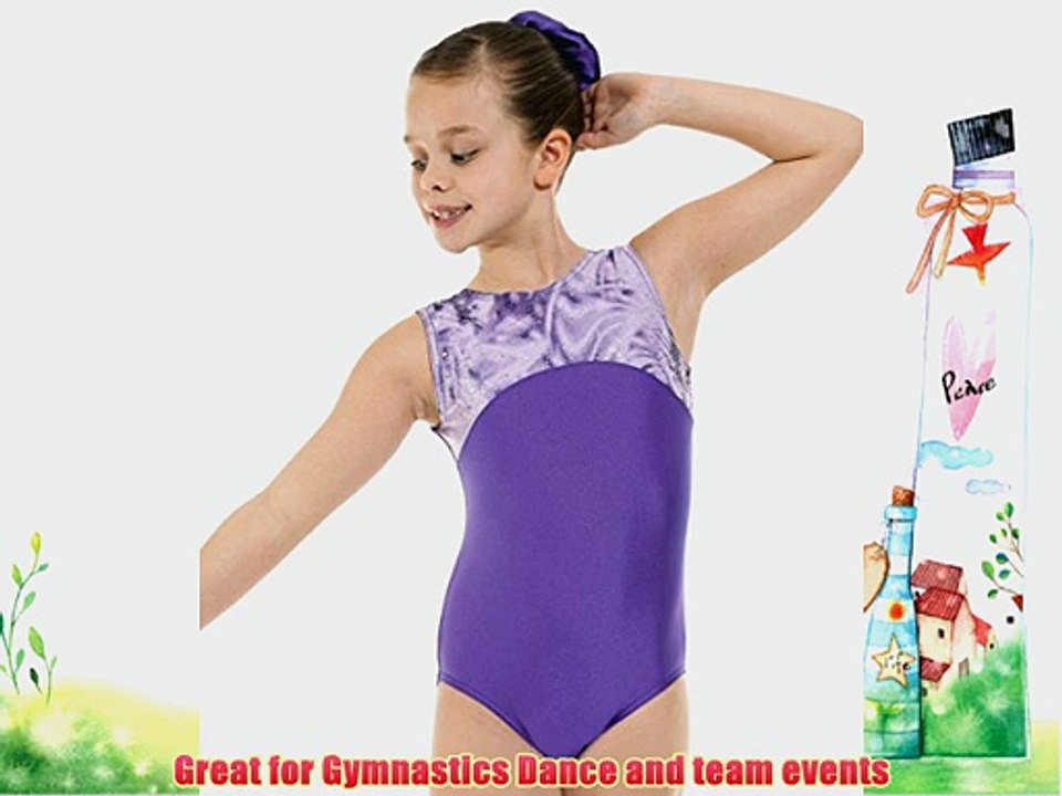 Gymnastics Leotard Sleeveless Gym Wear Purple Lycra Sold By DCUK ?