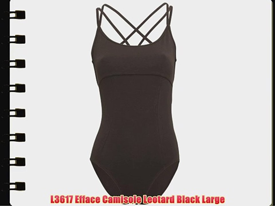 L3617 Efface Camisole Leotard Black Large