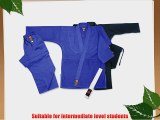 M.A.R International Judo Medium Weight Uniform GI Suit Outfit Clothing Gear Bjj Jujitsu Black