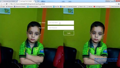 Javascript Login Form Part 3
