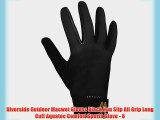 Riverside Outdoor Macwet Gloves Black Non Slip All Grip Long Cuff Aquatec Comfort Sports Glove