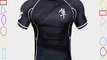 Hayabusa Metaru Rash Guard Short Sleeve (Black/Black Medium)