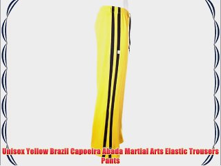 Unisex Yellow Brazil Capoeira Abada Martial Arts Elastic Trousers Pants