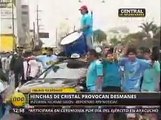 Hinchas de Sporting Cristal causan desmanes antes de la final del Descentralizado