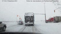 Driving During A Winter Storm In Winnipeg [Time Lapse]