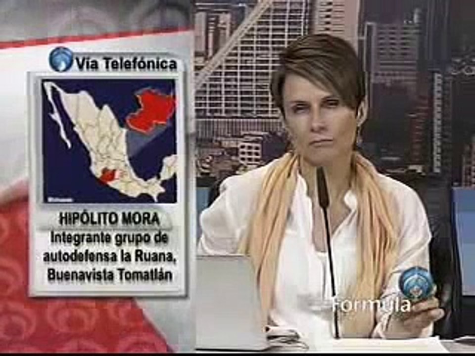 Busca "La Tuta" desacreditar a grupos de autodefensa: Mora. Con Denise Maerker