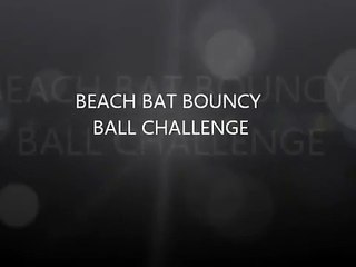 BEACH BAT BOUNCY BALL CHALLENGE With Shahid Afridi , Criss Galye , ETC