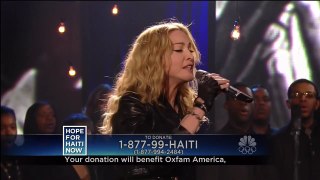 Madonna - Like A Prayer Live Hope For Haiti - January 2010