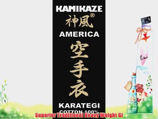 Kamikaze America Karate Gi Uniform White 100% Cotton (5 / 180 cm)