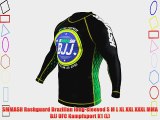 SMMASH Rashguard Brazilian long-sleeved S M L XL XXL XXXL MMA BJJ UFC Kampfsport K1 (L)